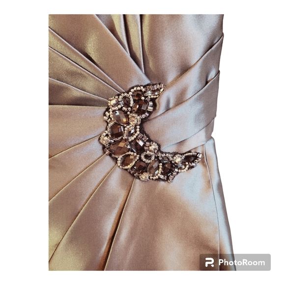 Beautiful Cocktail Spaghetti Straps Midi Dress - Picture 3 of 12
